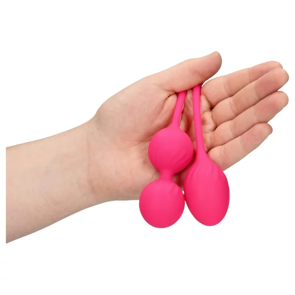 Loveline - súlyozott kegel golyó szett - 2 részes (pink)