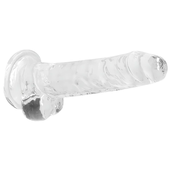 RealRock - átlátszó élethű dildó (átlátszó, 17 cm)