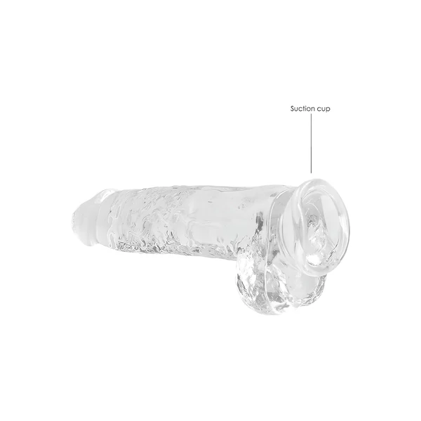 REALROCK - átlátszó élethű dildó - átlátszó (22cm)