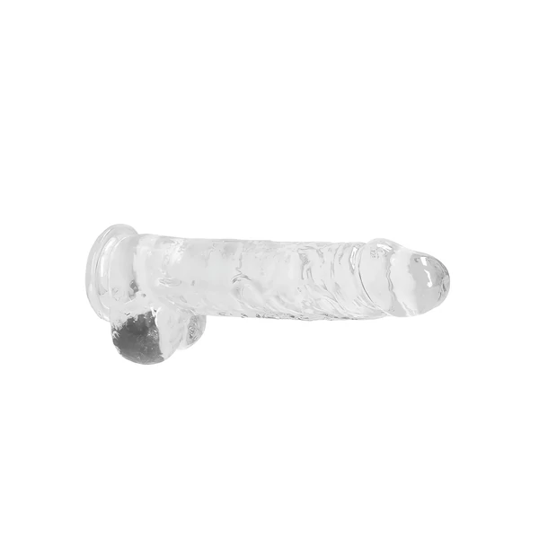 RealRock - átlátszó élethű dildó (átlátszó, 22 cm)