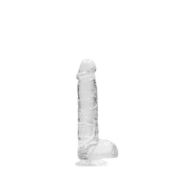 RealRock - átlátszó élethű dildó (átlátszó, 15 cm)
