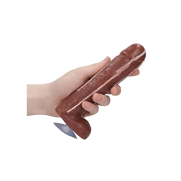 S-Line - Dicky Cum - szappan pénisz herékkel (barna, 250 g)