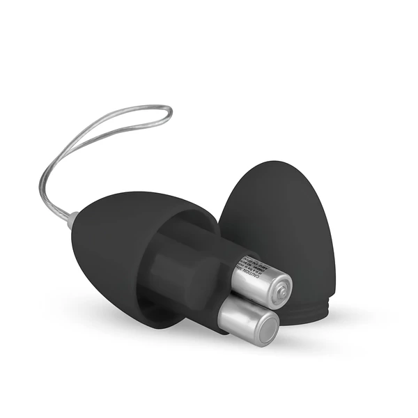 EasyToys - 7 ritmusú rádiós vibrációs tojás (fekete)