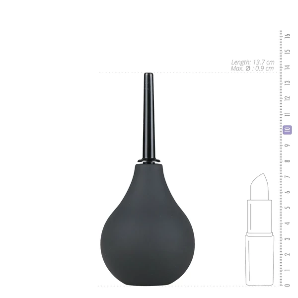 EasyToys - anál zuhany - kicsi (fekete)