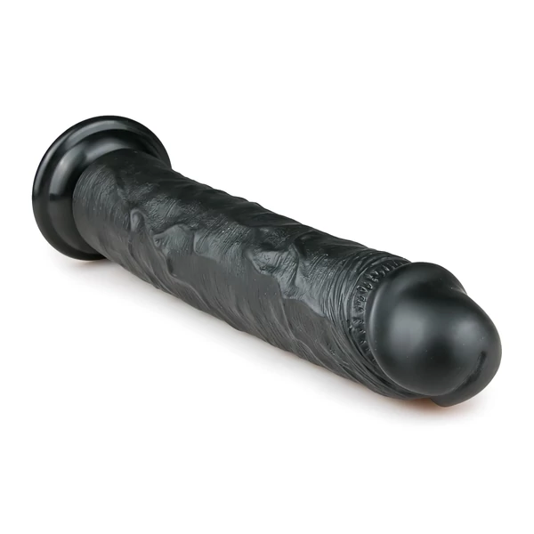 Easytoys - tapadókorongos extra nagy dildó (28,5 cm, fekete)
