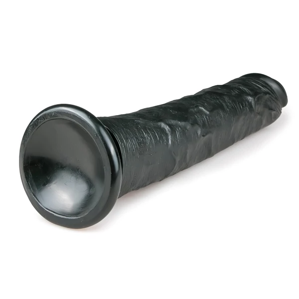 Easytoys - tapadókorongos extra nagy dildó (28,5 cm, fekete)