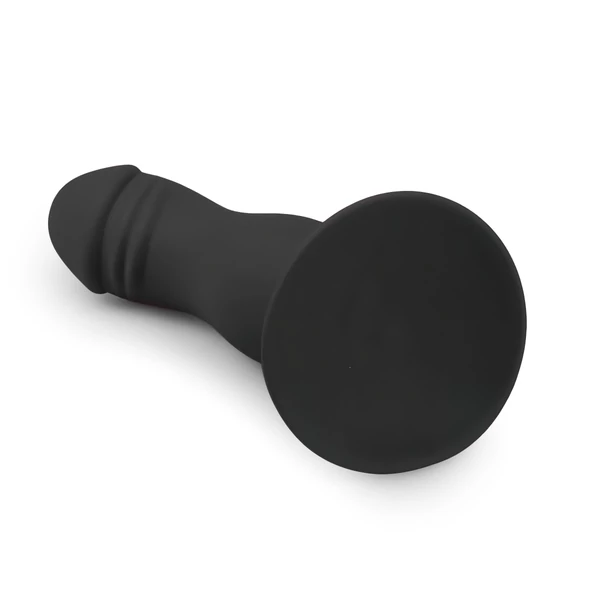 EasyToys - makkos, tapadókorongos dildó (fekete)