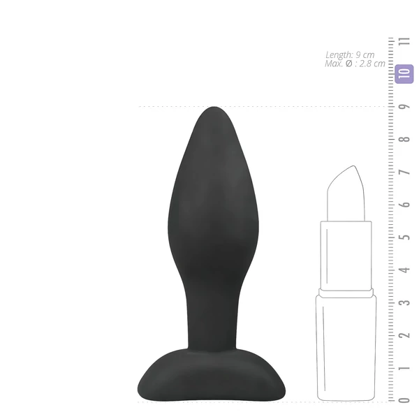 EasyToys - szilikon anál plug - kicsi (fekete)