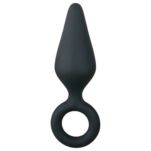 EasyToys Pointy Plug S - anál plug (fekete) - kicsi
