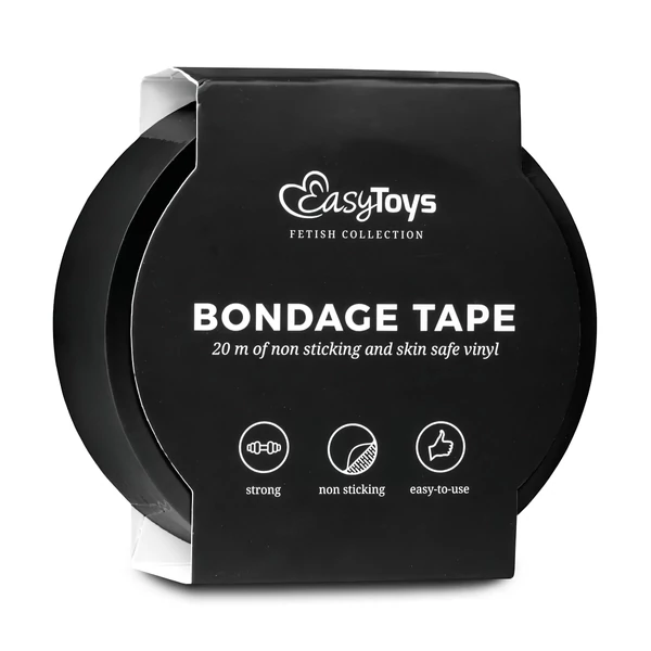 Easytoys - bondage tape - fekete (20m)