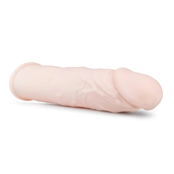 Flesh - hosszabbító péniszköpeny (natúr) - 18 cm