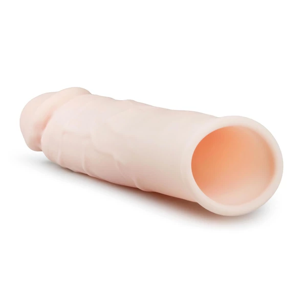 Flesh - hosszabbító péniszköpeny (natúr) - 18 cm