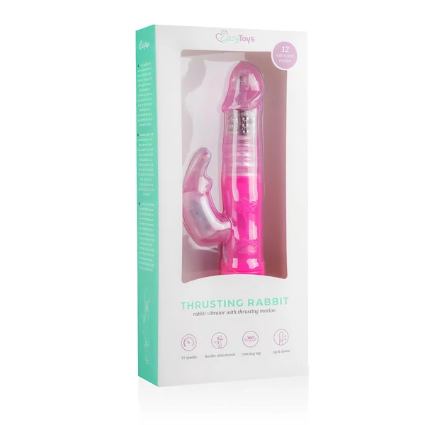 EasyToys Bunny - lökő vibrátor (pink)