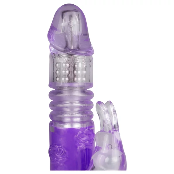 Easytoys Bunny - lökő-forgó vibrátor (lila)