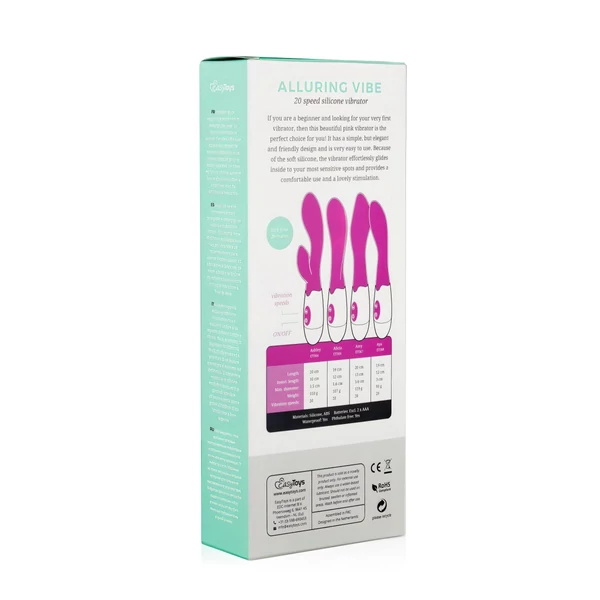 EasyToys Alluring vibe - vízálló, G-pont vibrátor (pink)