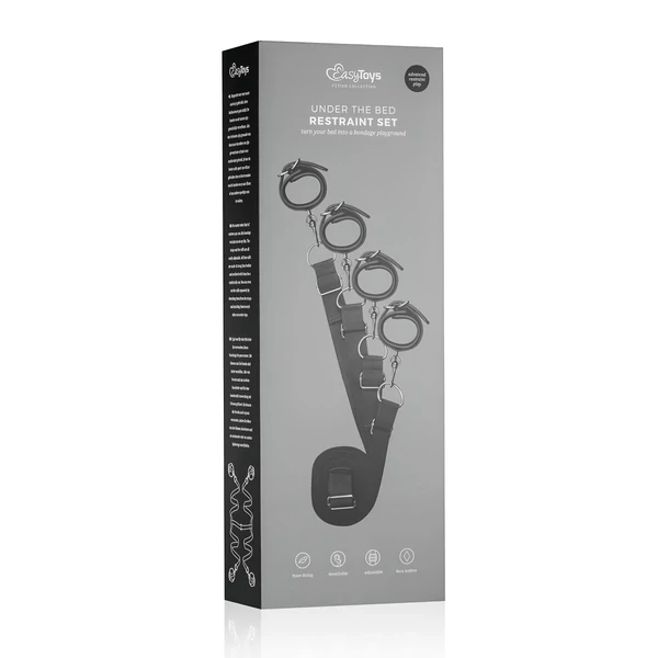 EasyToys - ágyhoz kötöző szett (fekete)
