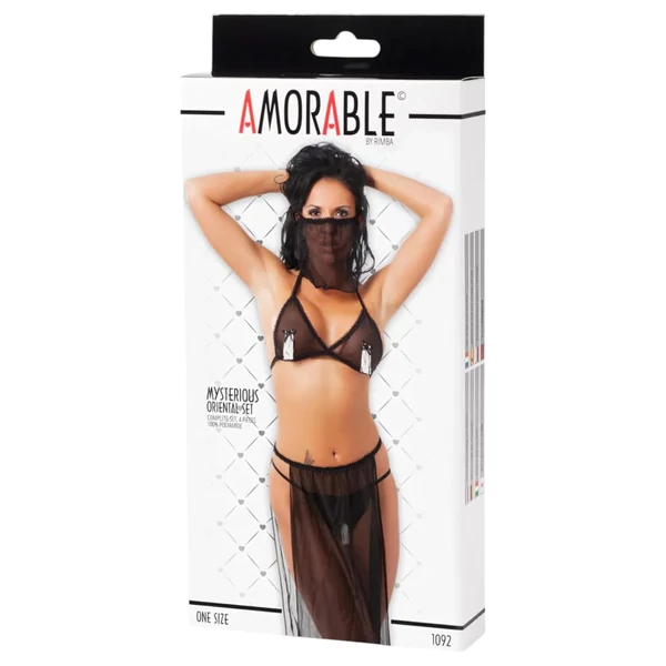 Amorable - hastáncos jelmez (fekete) - S-L
