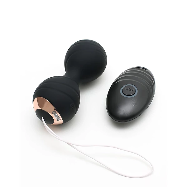 Rimba Cannes - akkus, rádiós vibrációs tojás (fekete)