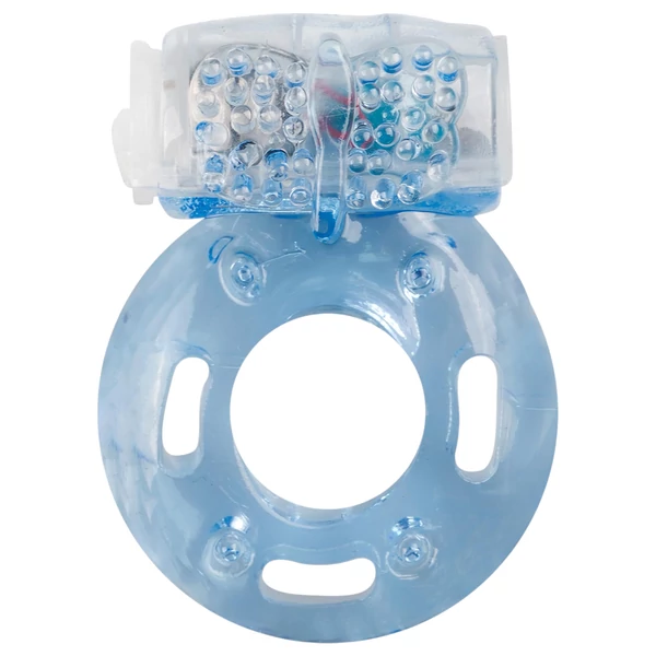 Easytoys - egyszeri vibrációs péniszgyűrű (kék)