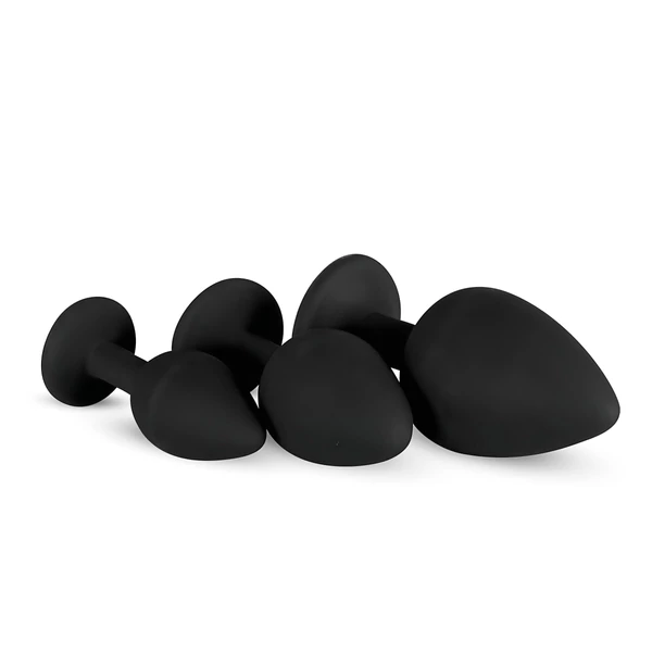 EasyToys Diamond - anál plug szett (fekete)