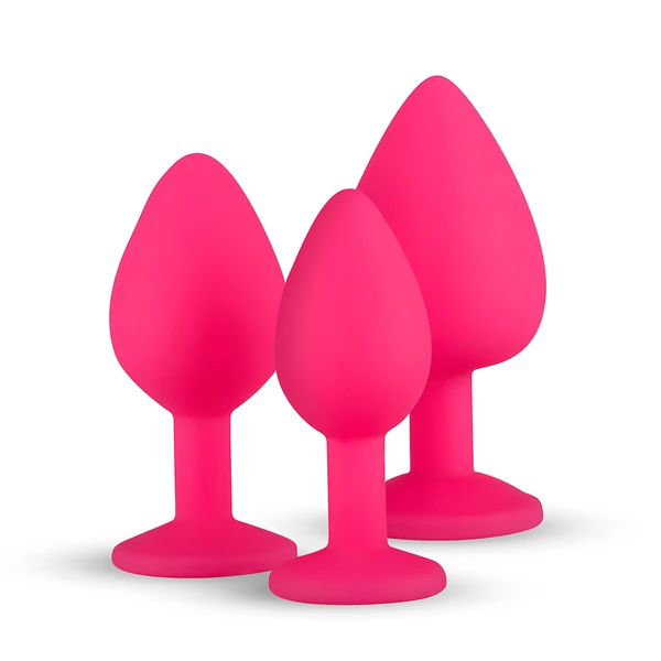 EasyToys Diamond - anál plug szett (pink)