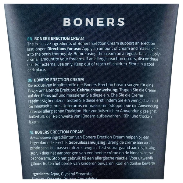 Boners Erection - stimuláló intim krém férfiaknak (100 ml)