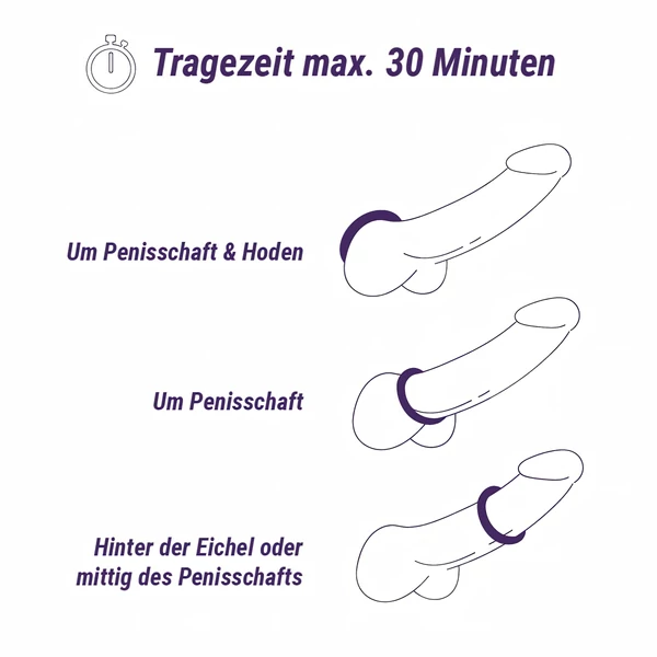 Boners - szilikon péniszgyűrű szett - 6 db (szürke)