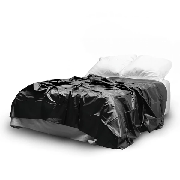 Easytoys - lakk lepedő - 180x230 cm (fekete)