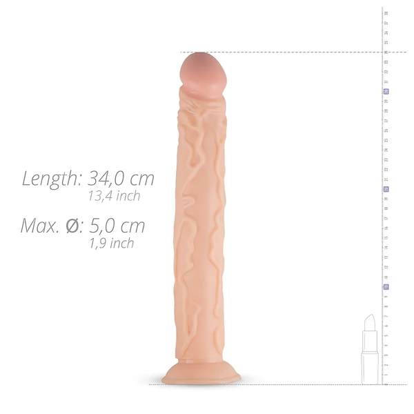 Real Fantasy Shawn - élethű nagy dildó - 35 cm (natúr)