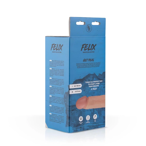 Real Fantasy Felix - herés élethű dildó - 22 cm (testszínű)