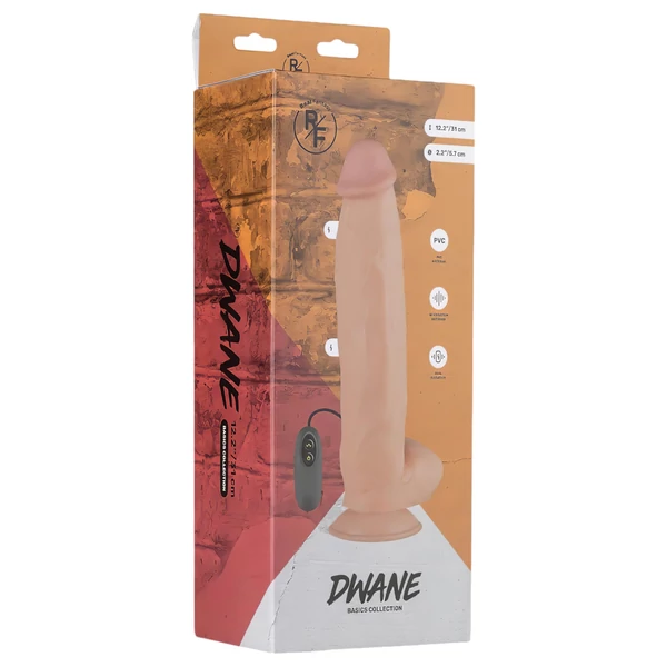 Real Fantasy Dwane - akkus, élethű vibrátor - 31 cm (natúr)