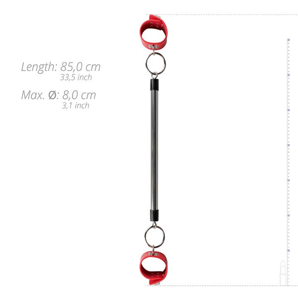 XOXO Bono - terpesztő kötöző rúd (fekete-piros)