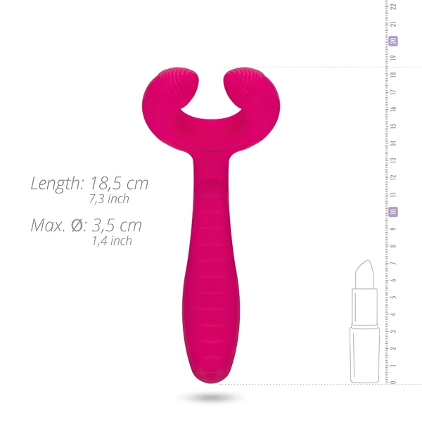 EasyToys Couple - akkus, vízálló párvibrátor (pink)
