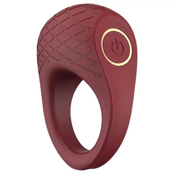 Dreamtoys Ivy - rezgő péniszgyűrű (bordó)