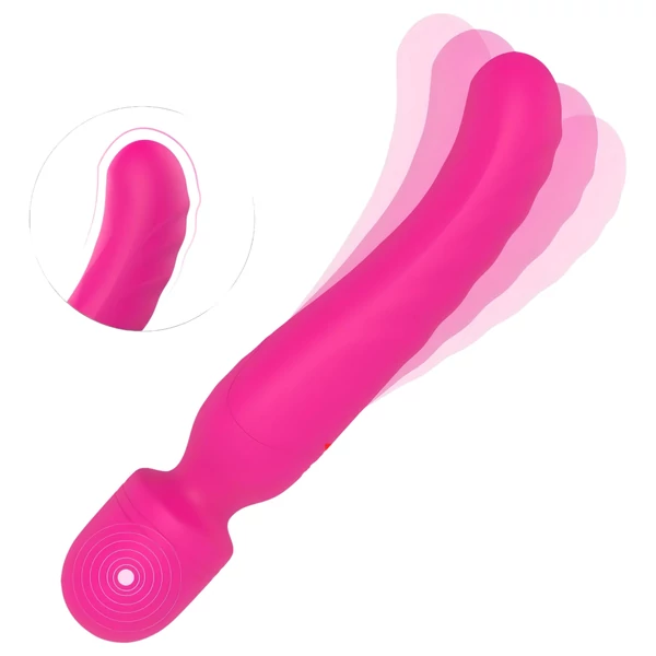 Vibes of Love Wand - akkus, melegítő, masszírozó vibrátor (pink)