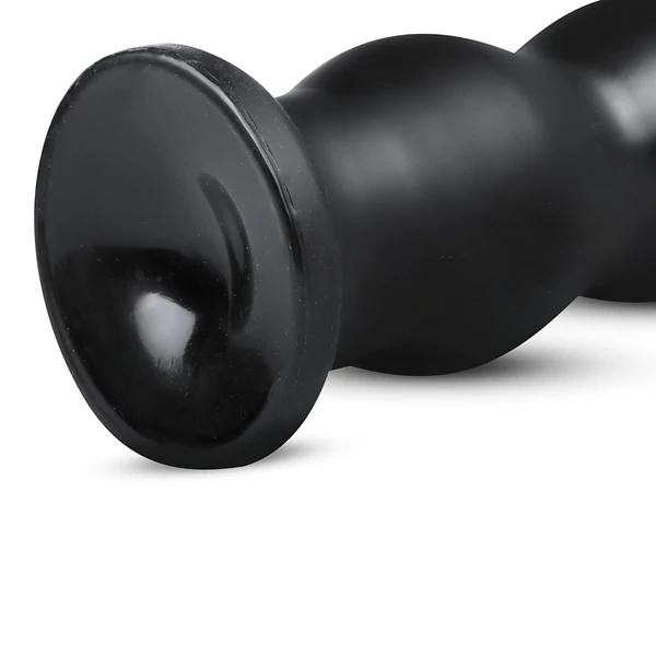 BUTTR Tactical III - tapadókorongos dildó (fekete)
