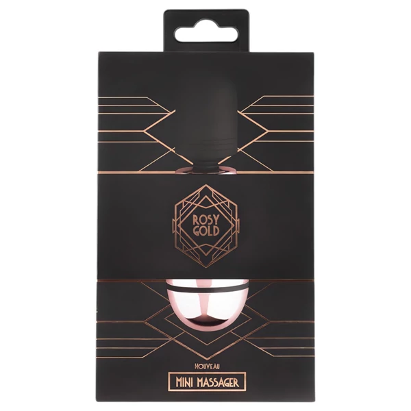 Rosy Gold Mini Wand - akkus, masszírozó vibrátor (rosegold)