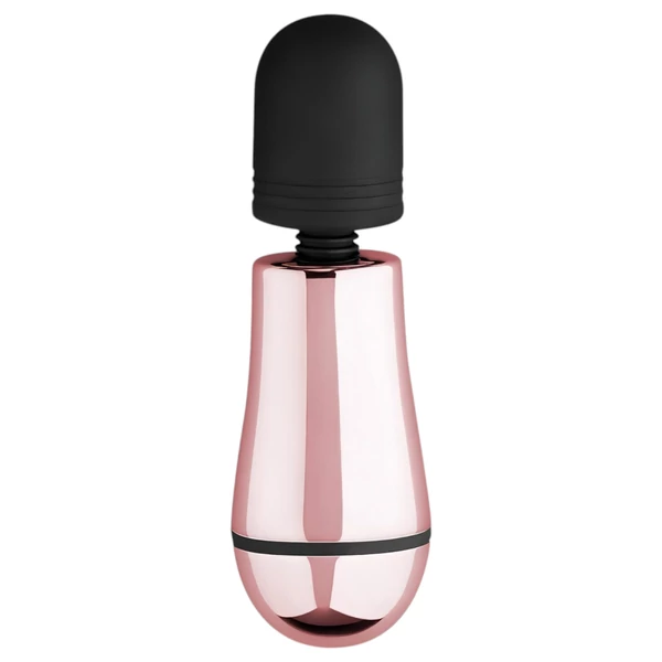 Rosy Gold Mini Wand - akkus, masszírozó vibrátor (rosegold)