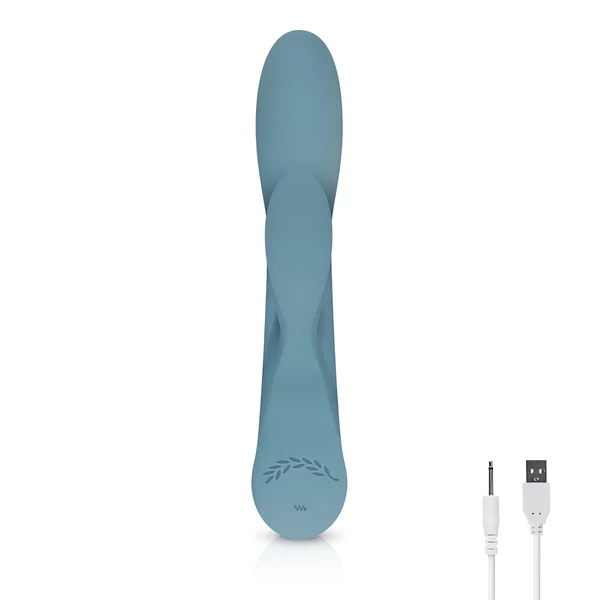 Bloom Violet Rabbit - csiklókaros G-pont vibrátor (türkiz)