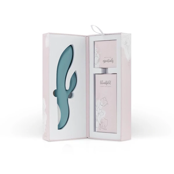 Bloom Violet Rabbit - csiklókaros G-pont vibrátor (türkiz)