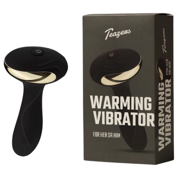 Teazers - fűthető anális vibrátor és prosztata stimulátor (fekete)