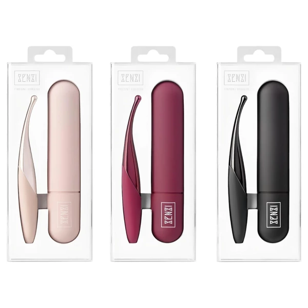 Senzi - akkus, vízálló csikló vibrátor (pink)