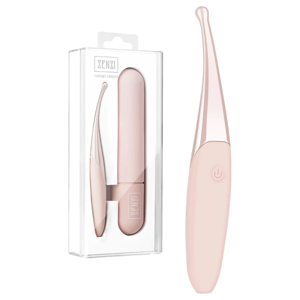 Senzi - akkus, vízálló csikló vibrátor (pink)