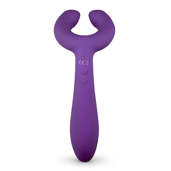 EasyToys Couple - akkus, vízálló párvibrátor (lila)