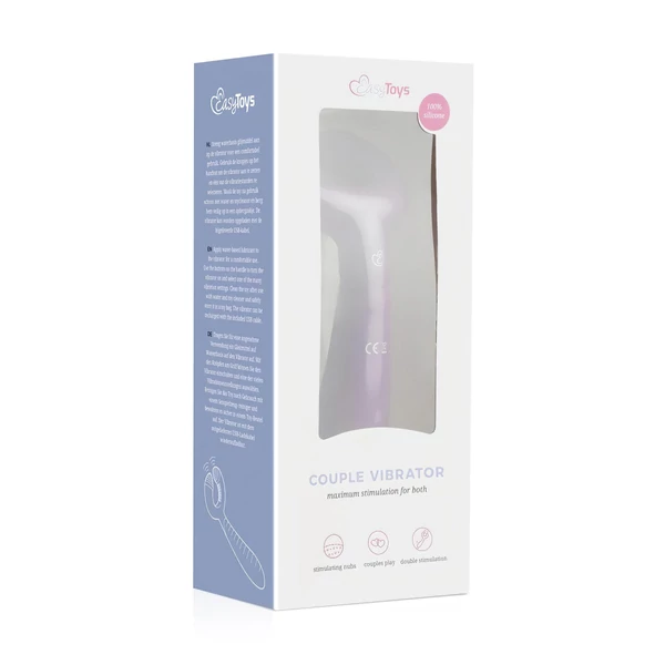 EasyToys Couple - akkus, vízálló párvibrátor (lila)