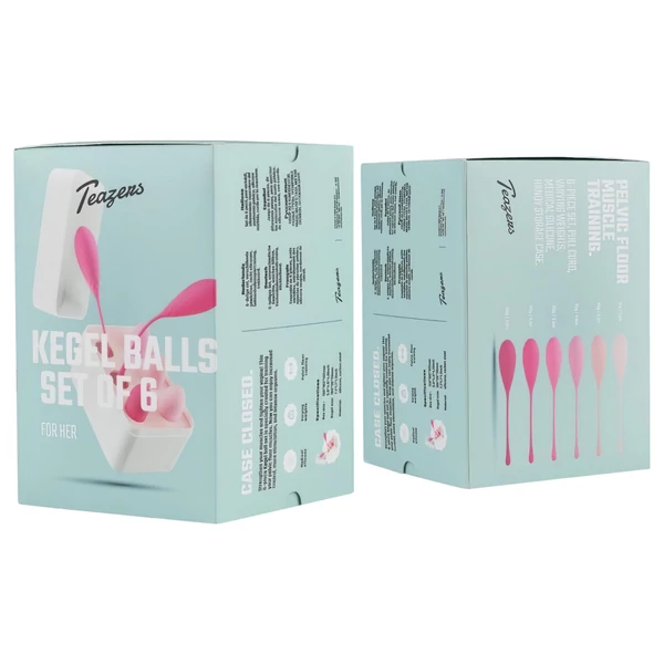 Teazers - 6 db-os kegel golyó szett (pink)