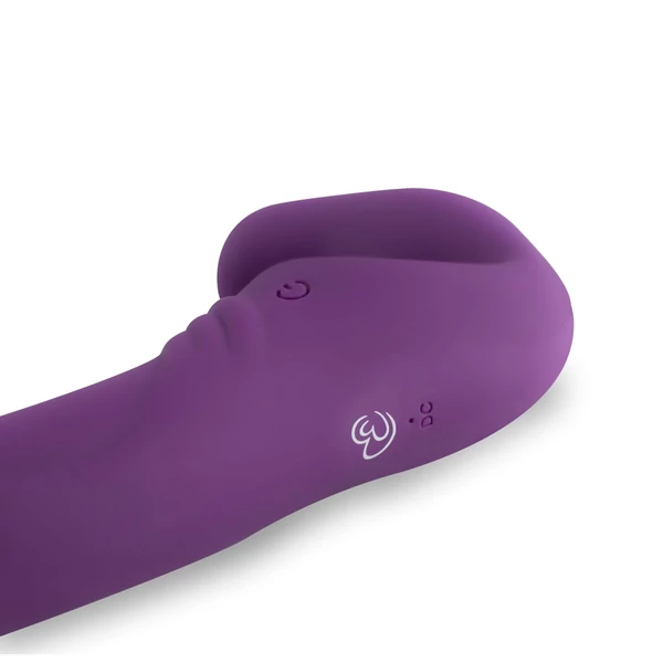 Easytoys - akkus, felcsatolható vibrátor tartópánt nélkül (lila)