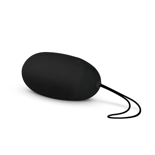 EasyToys - akkus, vízálló, rádiós vibrációs tojás (fekete)