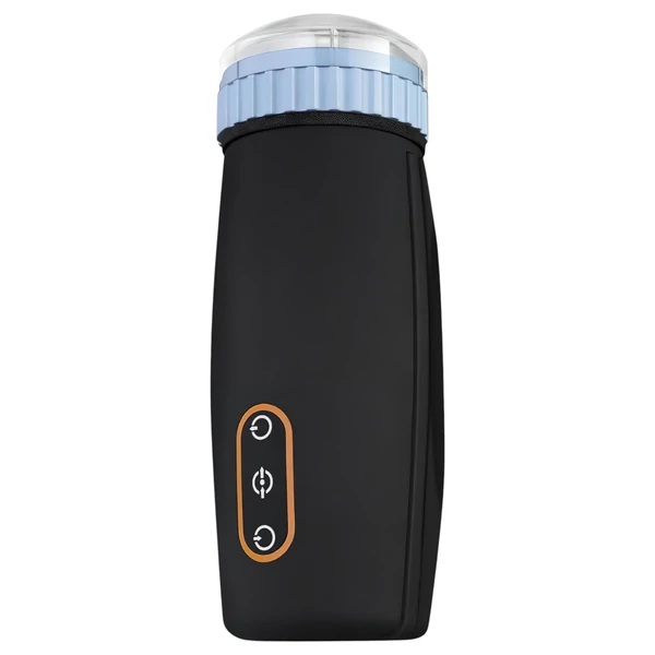 CRUIZR CM05 - akkus, lökő-szívó maszturbátor (fekete-kék)