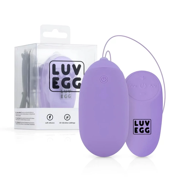 LUV EGG XL - akkus, rádiós vibrációs tojás (lila)